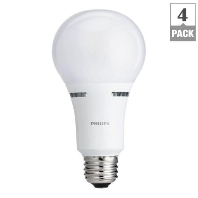 Philips 75-Watt Equivalent A21 Dimmable with Warm Glow Dimming Effect Energy Saving LED Light Bulb Soft White (2700K) (4-Pack)