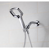 Rua 1-Spray 6 in. Single Wall Mount Handheld Shower Head in Chrome - Super Arbor
