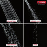 Delta Universal Showering Components Chrome 4-Spray Dual Shower Head 2.5-GPM (9.5-LPM)