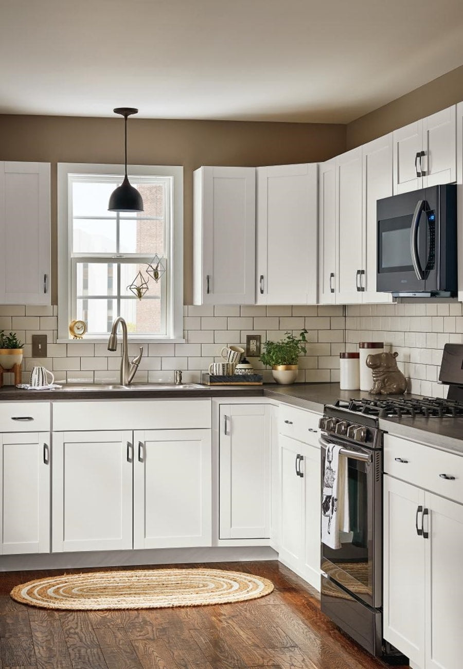 Has anyone installed Diamond Express Jamestown cabinets from Lowe's?, image size:900x1301