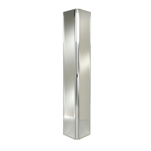 Manor Court 9150BF Series 24-in x 80-in Chrome Mirror/Panel Mirrored Glass Prefinished Aluminum Bifold Door (Hardware Included)