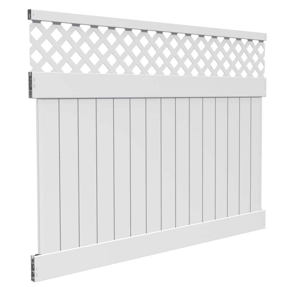 Freedom Conway 6-ft H x 8-ft W Vinyl Fence Panel - Thumbnail 2