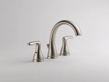 Delta Dulcet Brushed Nickel 2-Handle Widespread WaterSense Bathroom Sink Faucet with Drain