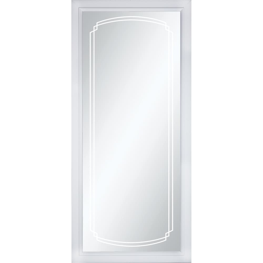 Pella Select 36-in x 81-in White Full-View Aluminum Storm Door with Interchangeable Screen