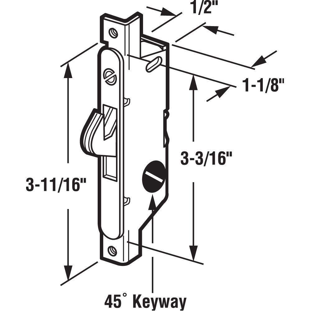 Adams Right, Stainless Steel, Round Faceplate, Patio Door, Mortise Lock - Super Arbor
