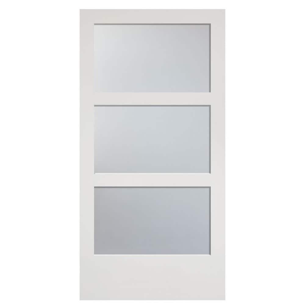 Masonite Traditional 42-in x 84-in Primed MDF Single Barn Door