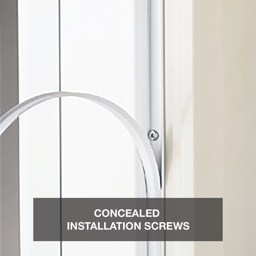 Pella Venetian 36-in x 81-in White Full-View Aluminum Storm Door