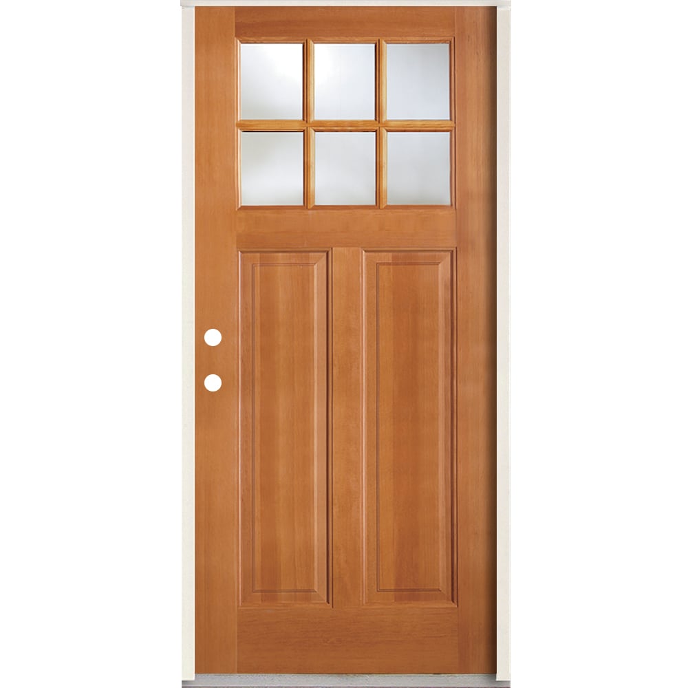 Simpson 36x80 Wood Prehung Front Door with Clear Glass