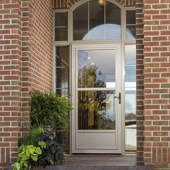 LARSON Tradewinds Midview 36-in x 81-in White Mid-View Aluminum