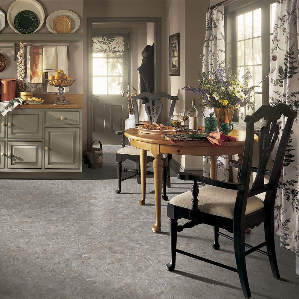 Armstrong Warm Gray Clear Creek 12 in. x 12 in. Residential Peel