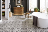 Style Selections Charlotte Black and White 9-in x 9-in Groutable Water Resistant Peel and Stick Vinyl Tile Flooring (0.5625-sq ft)