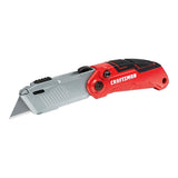 CRAFTSMAN 3/4-in 1-Blade Folding Retractable Utility Knife, Spring-Assist, Push-Button Blade Change