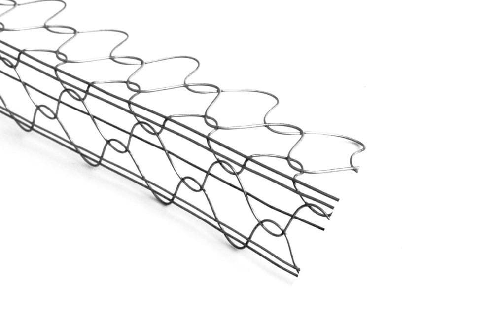 A single green leaf against a white background.