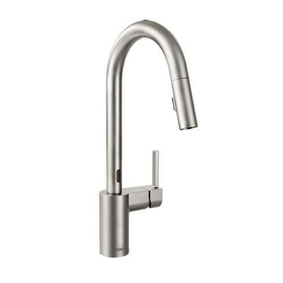 Moen Align Spot Resist Stainless 1-Handle Deck-Mount Pull-Down Touchless Kitchen Faucet