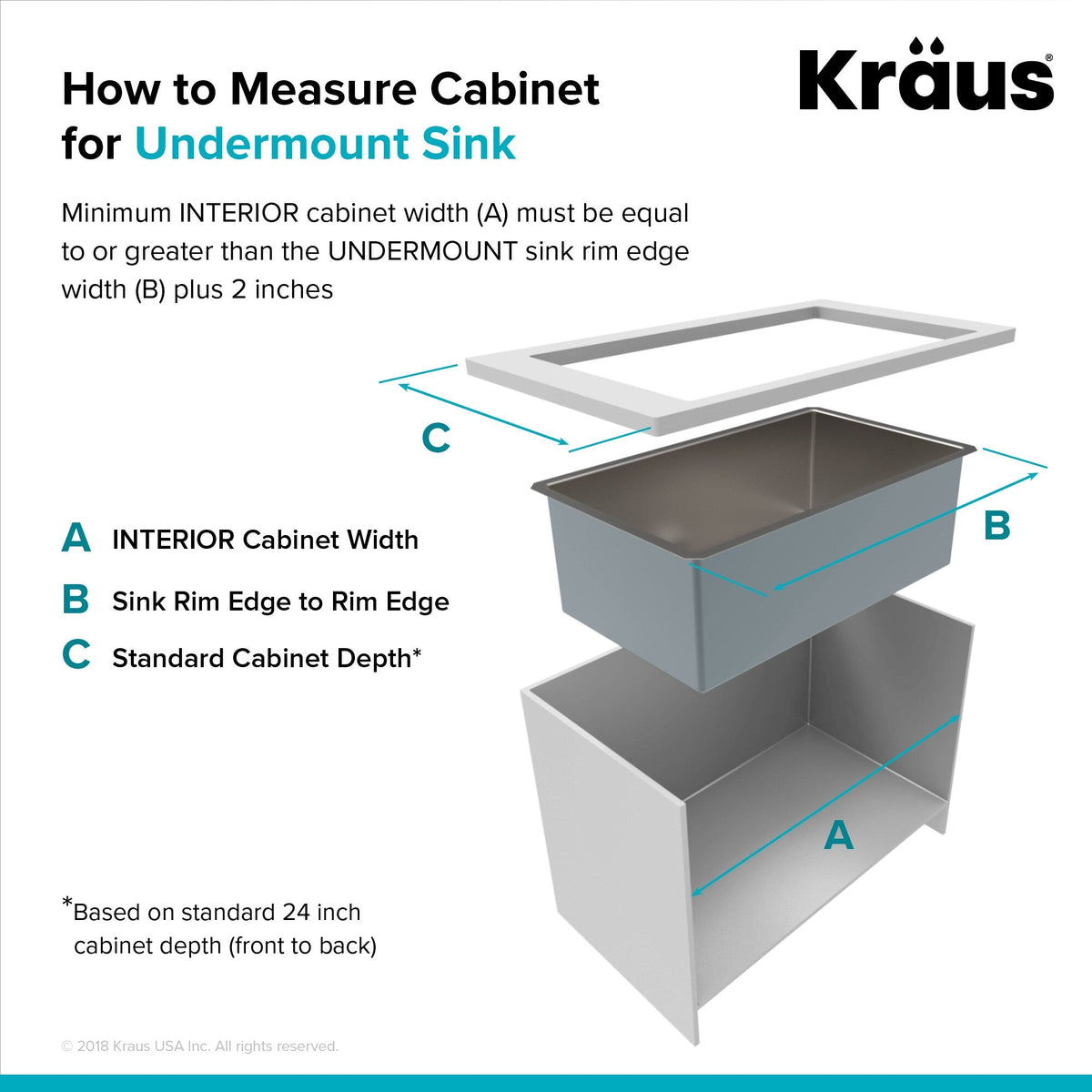 Kraus 18.5" x 24" Stainless Steel Undermount Laundry Sink with Faucet
