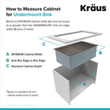 Kraus Stainless Steel Undermount Laundry Sink with Drain and Faucet