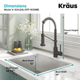 Kraus 18.5" x 24" Stainless Steel Undermount Laundry Sink with Faucet