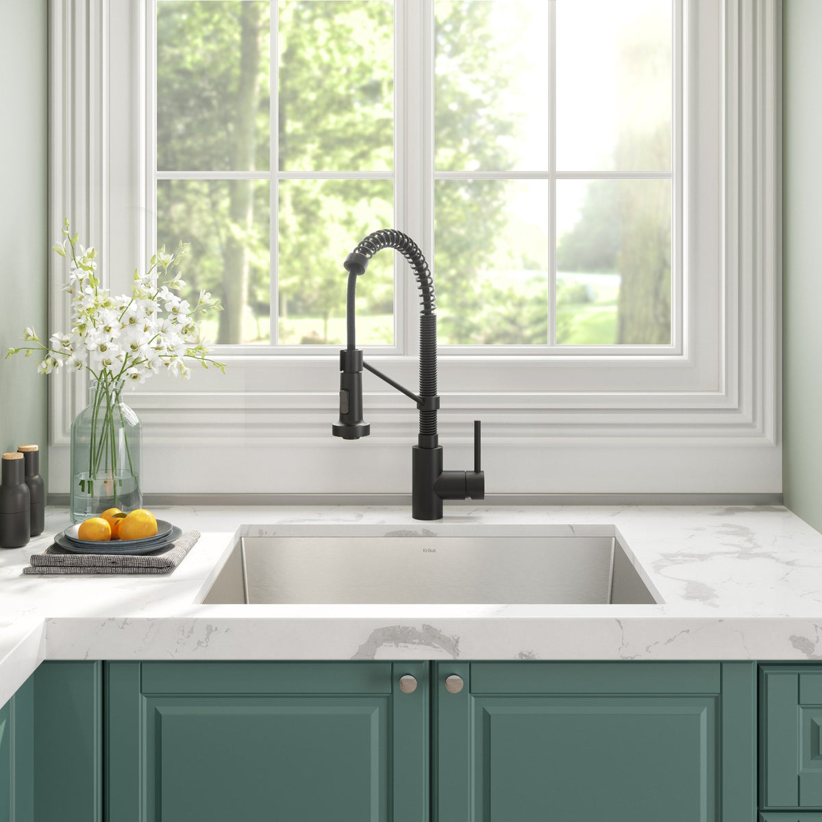 Kraus 18.5" x 24" Stainless Steel Undermount Laundry Sink with Faucet