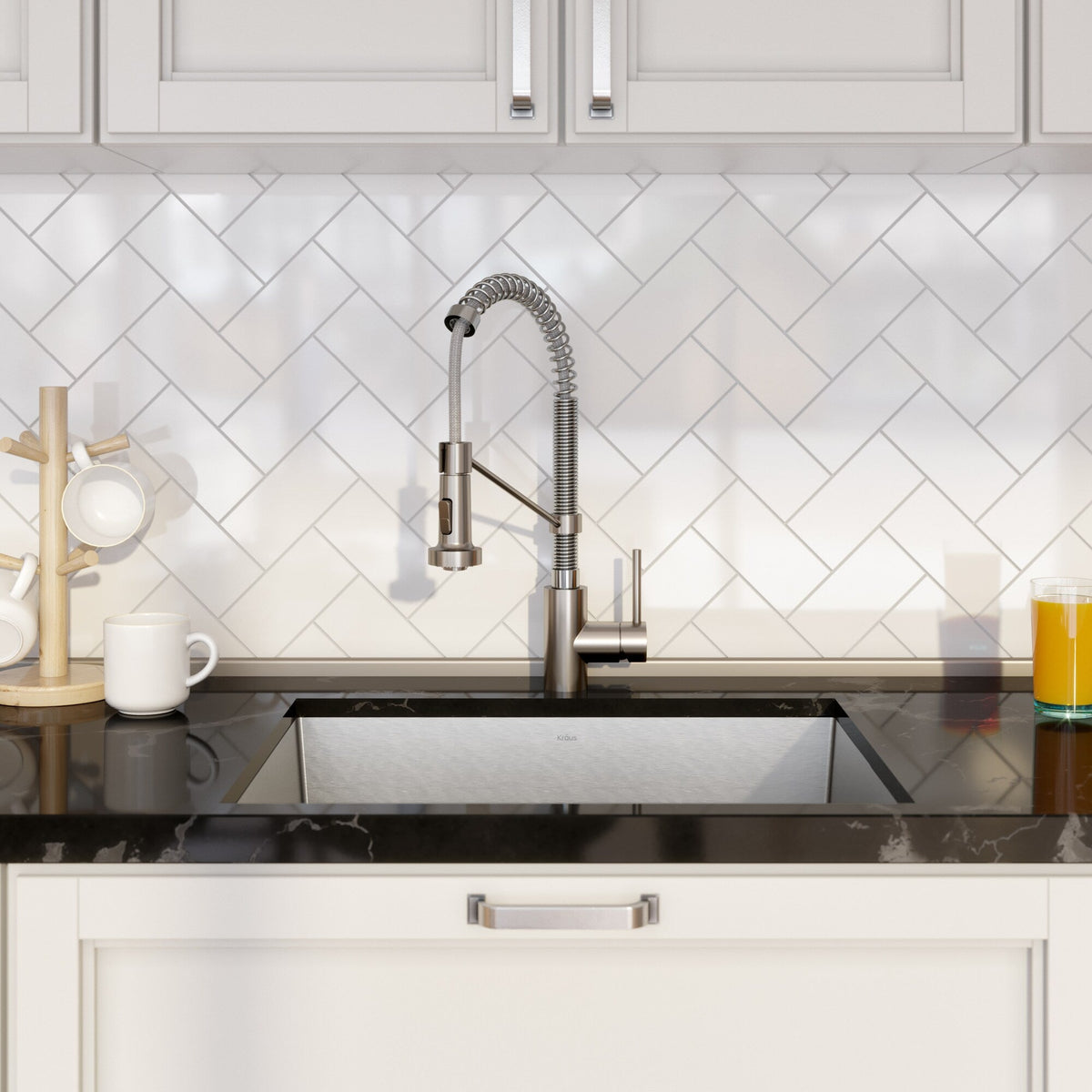 Kraus Stainless Steel Undermount Laundry Sink with Faucet and Drain