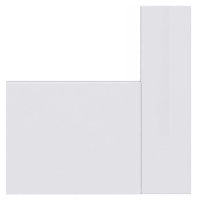 36 in. x 80 in. MODA Primed PMC1044 Solid Core Wood Interior Door Slab w/Clear Glass