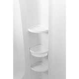 STORE+ 36 in. x 34 in. Single Threshold Center Drain Shower Base with Shower Walls and 10-Piece Accessory Kit in White - Super Arbor
