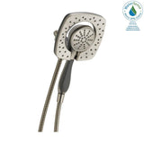 In2ition Two-in-One 5-Spray 6.6 in. Dual Wall Mount Fixed and Handheld Shower Head in Stainless