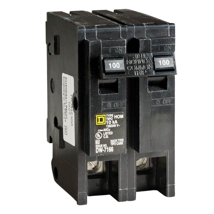 Square D Homeline 100-Amp 2-Pole Standard Trip Circuit Breaker