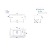 Nameeks City Wall Mounted Bathroom Sink in White