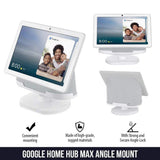 Official Made for Google Wasserstein Adjustable Stand Compatible with Google Nest Hub Max in Chalk - Super Arbor