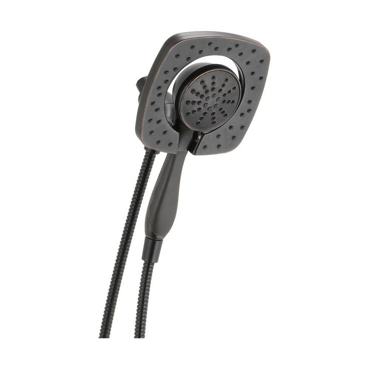 In2ition Two-in-One 5-Spray 6.6 in. Dual Wall Mount Fixed and Handheld Shower Head in Stainless