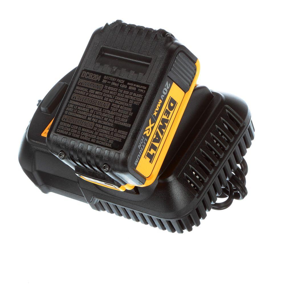 20-Volt Max Lithium-Ion Cordless 1/2 in. Hammer Drill with 2 Batteries 4 Ah 1-Hour Charger and Case