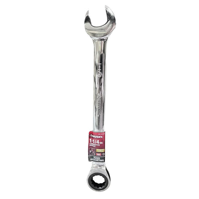 Husky 1-1/4 in. 12-Point Ratcheting Combination Wrench