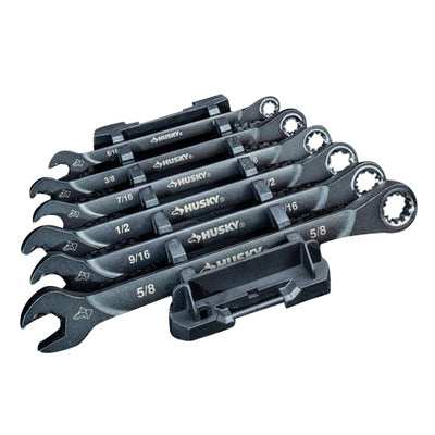 Husky 100-Position Double Ratcheting Wrench Set SAE (6-Piece)