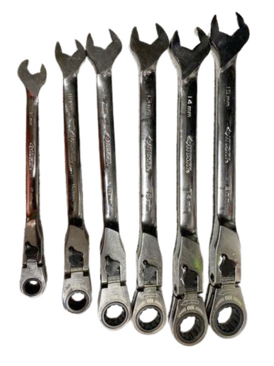 Husky 100-Position Flex-Head Ratcheting Wrench Set SAE (6-Piece)