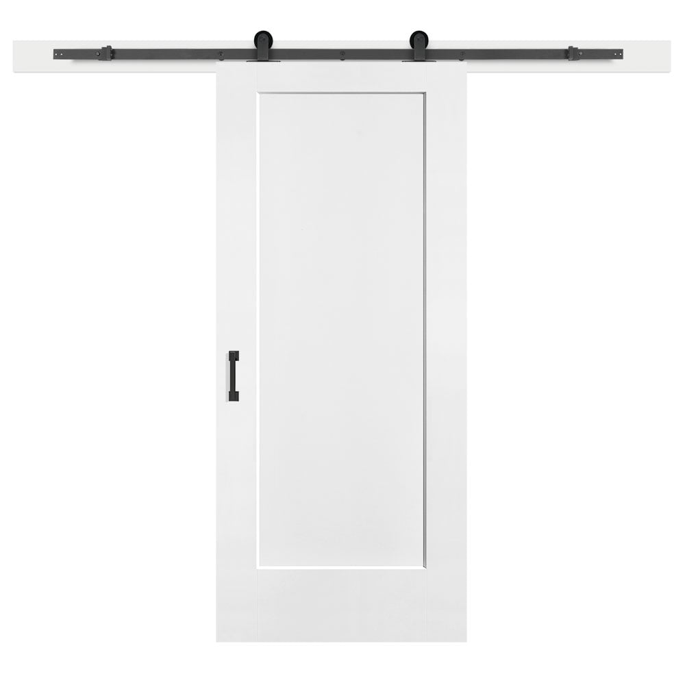 Masonite Traditional 36-in x 84-in Primed MDF Single Barn Door