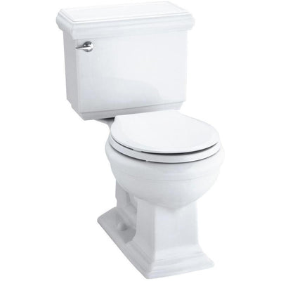 Memoirs Classic 2-Piece 1.28 GPF Single Flush Round Toilet with AquaPiston Flushing Technology in White - Super Arbor