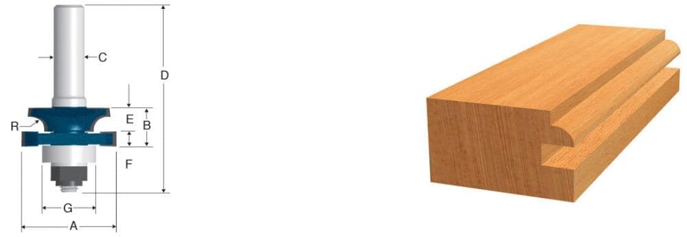 Arbor Cone Router Bosch 1-3/8-in Carbide-Tipped Stile and Rail Router Bit – Super Arbor