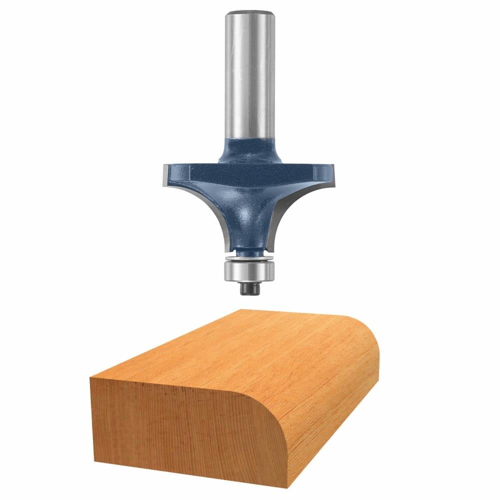 Bosch 5/8-in Carbide-Tipped Roundover Router Bit, 1/2-in Shank – Super ...