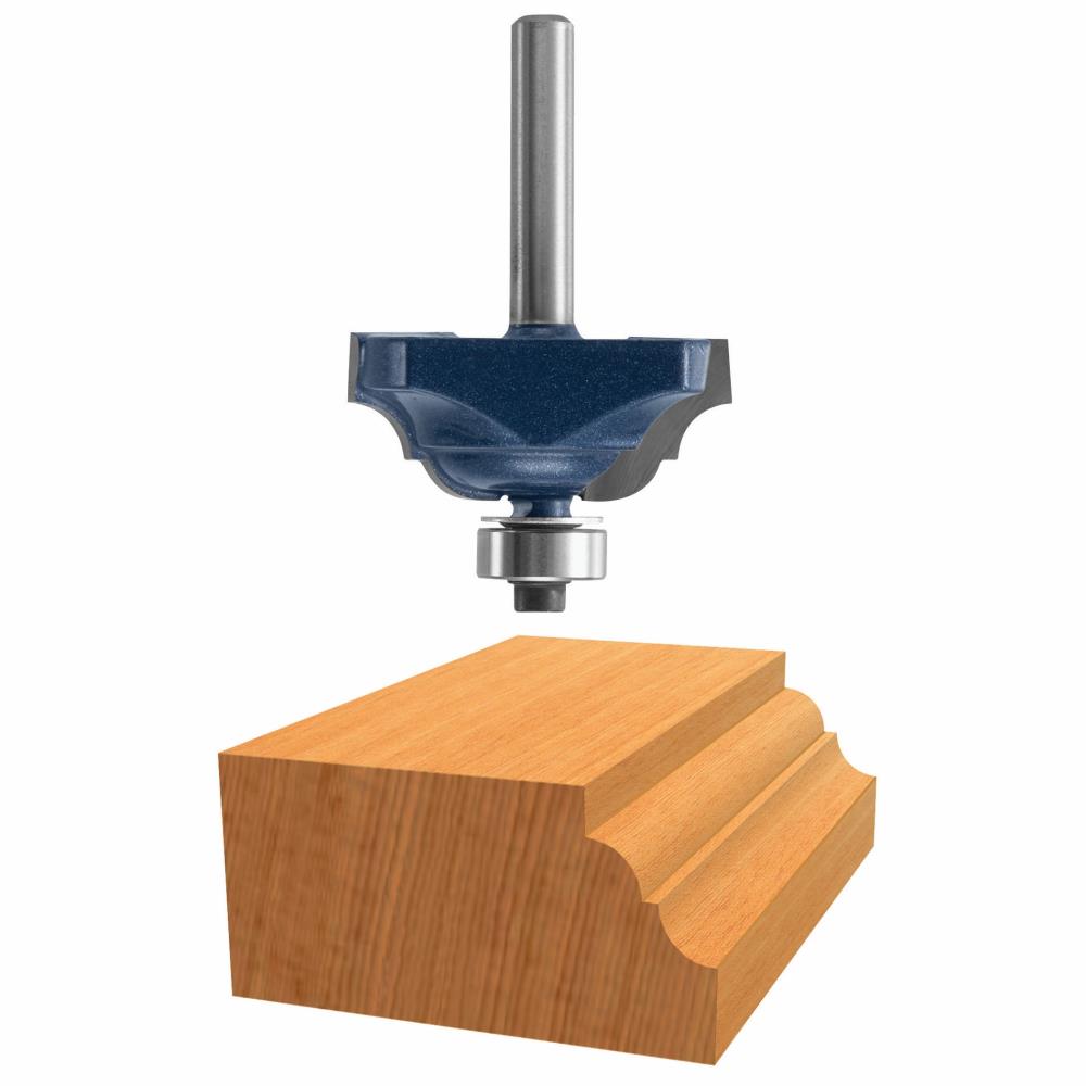 Bosch Carbide-Tipped Classical Router Bit, 1/4-in Shank, 1-1/4-in Dia ...
