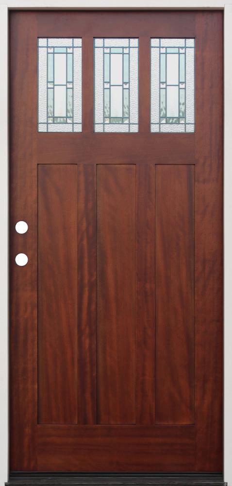Creative Entryways Craftsman Solid Hardwood Front Door