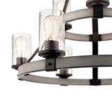 Kichler Barrington 9-Light Distressed Gray Rustic Chandelier