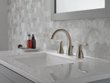 Delta Dulcet Brushed Nickel 2-Handle Widespread WaterSense Bathroom Sink Faucet with Drain