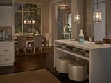Kichler Marita Brushed Nickel Transitional Clear Glass Cylinder Pendant Light