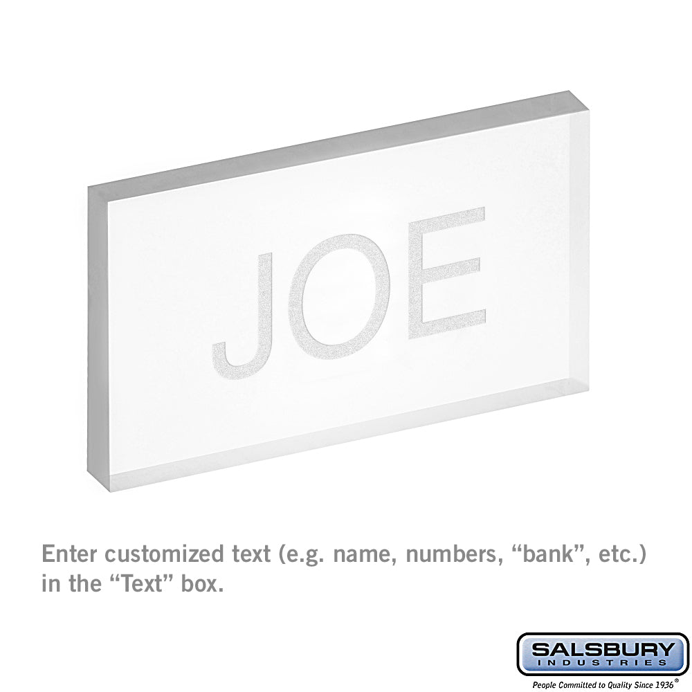Custom Window Engraving on Clear Plastic Window for Mail Bank Door ...