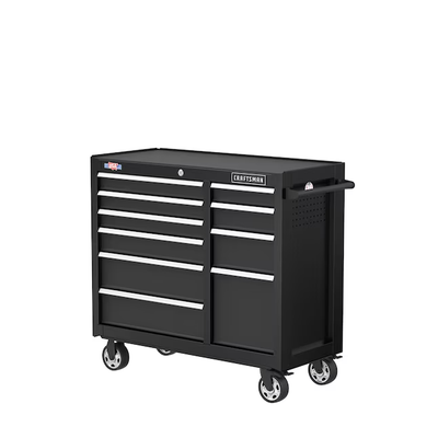 CRAFTSMAN 2000 Series 41-in W x 37.5-in H 10-Drawer Steel Rolling Tool Cabinet (Black)