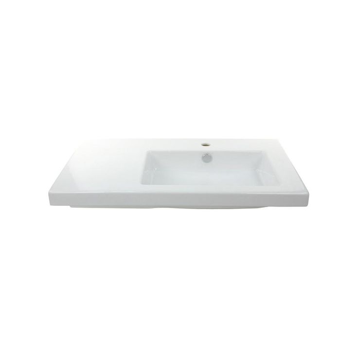 Nameeks Condal Wall Mounted Ceramic Bathroom Sink in White