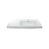 Nameeks Condal Wall Mounted Ceramic Bathroom Sink in White