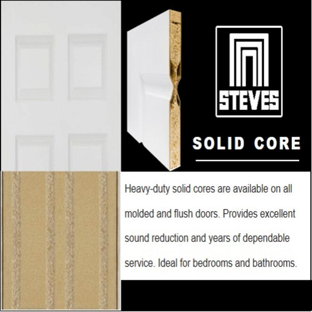Steves & Sons 30 in. x 80 in. Modern Full Lite Solid Core Pine Reed Glass Interior Door Slab