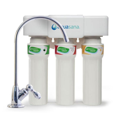 3-Stage Max Flow Under Counter Water Filtration System with Faucet in Chrome