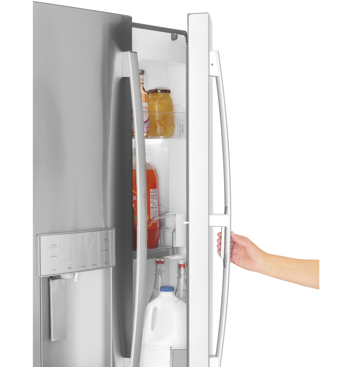 GE 27.8-cu ft French Door Refrigerator with Ice Maker and Door within Door (Fingerprint-Resistant Stainless Steel)